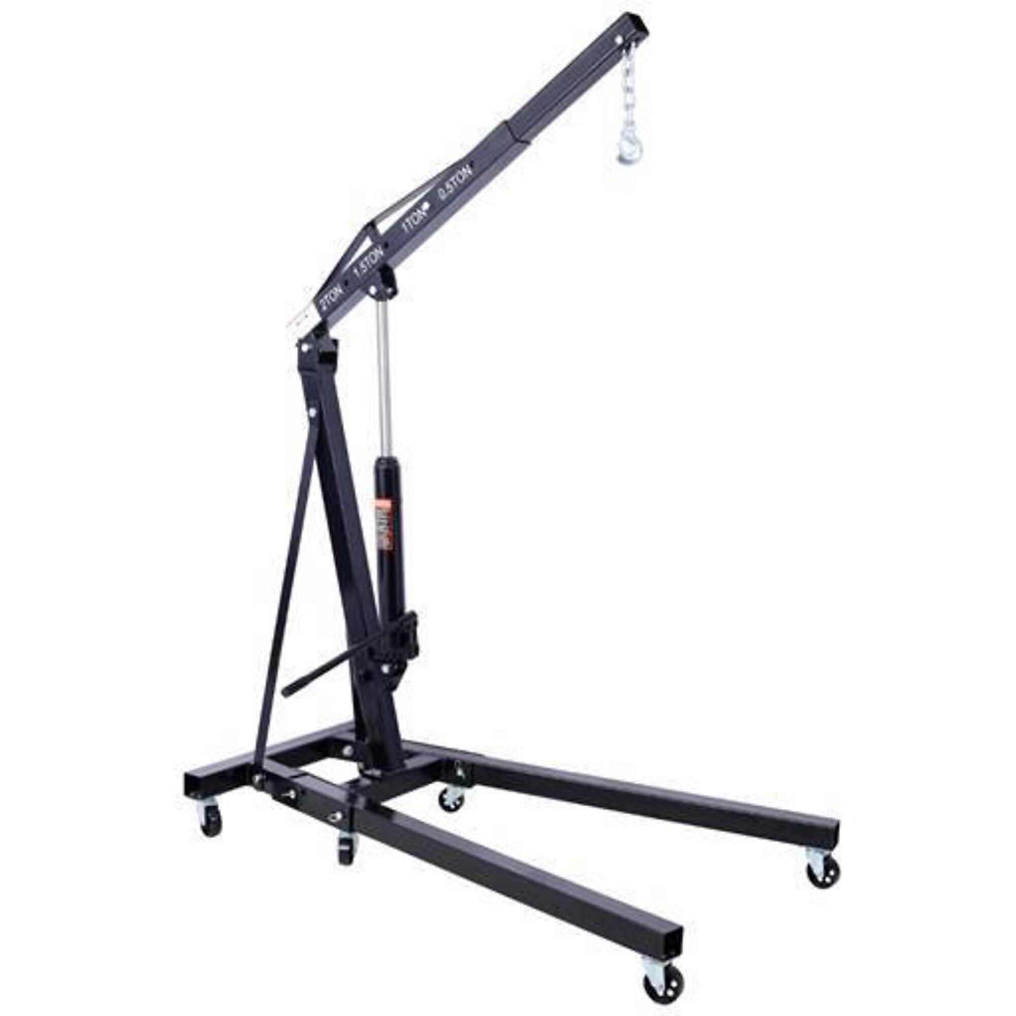 2 Ton Heavy Duty Folding Shop Crane, black, BAC-W465S00036